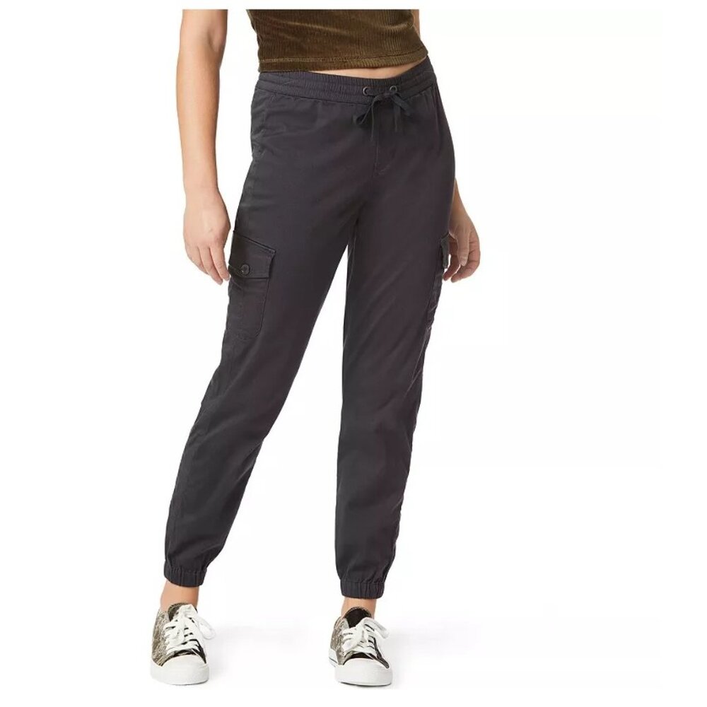 Juniors' Unionbay Stretch Soft Sateen Cargo Jogger Pants